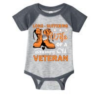 Long-Suffering Wife Of A Grumpy Old Veteran Infant Baby Jersey Bodysuit