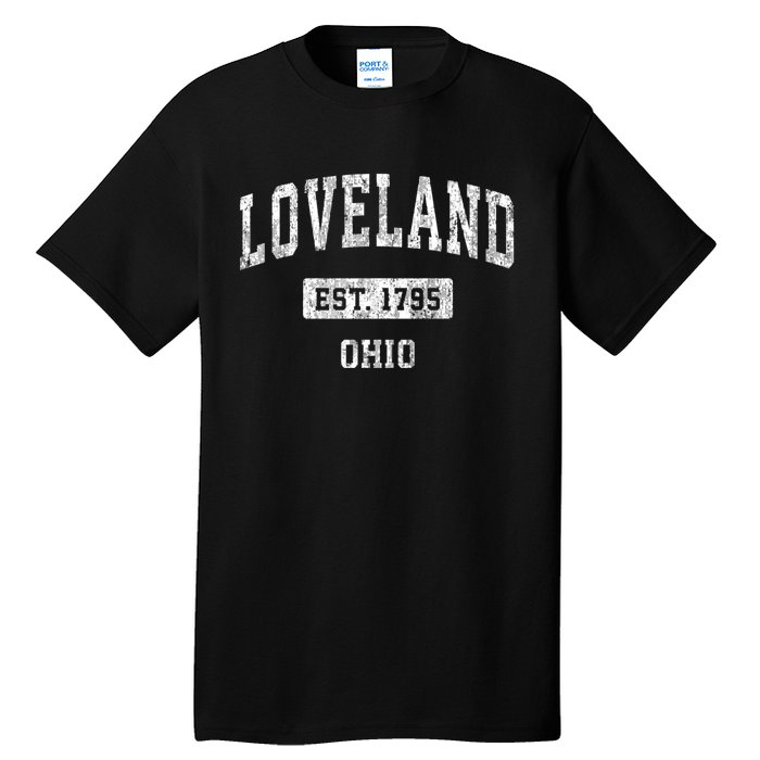 Loveland Ohio Oh Vintage Sports Established Tall T-Shirt