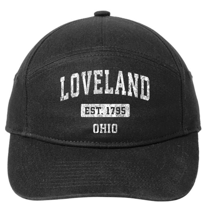 Loveland Ohio Oh Vintage Sports Established 7-Panel Snapback Hat