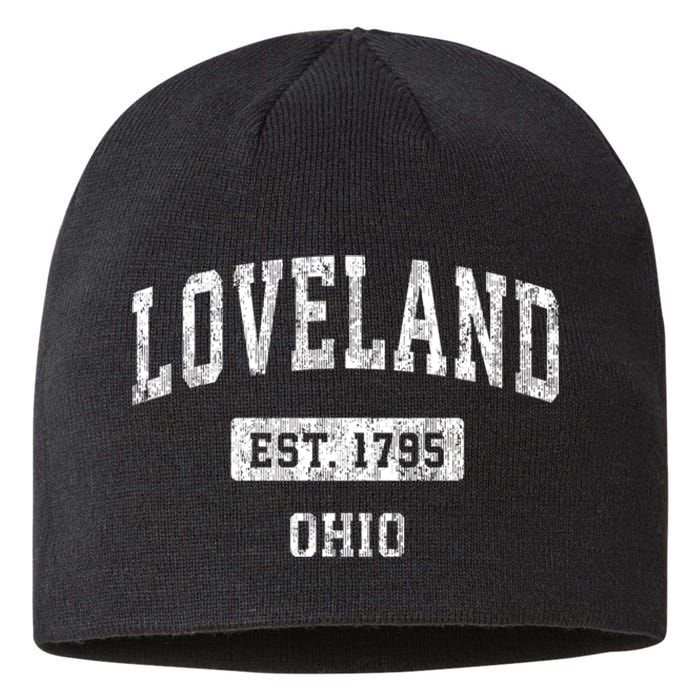 Loveland Ohio Oh Vintage Sports Established Sustainable Beanie