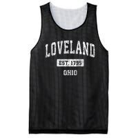 Loveland Ohio Oh Vintage Sports Established Mesh Reversible Basketball Jersey Tank