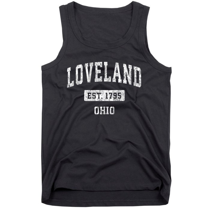 Loveland Ohio Oh Vintage Sports Established Tank Top