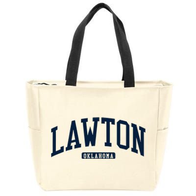 Lawton Oklahoma Ok College U.N.I.V.E.R..S.It.Y Style Zip Tote Bag