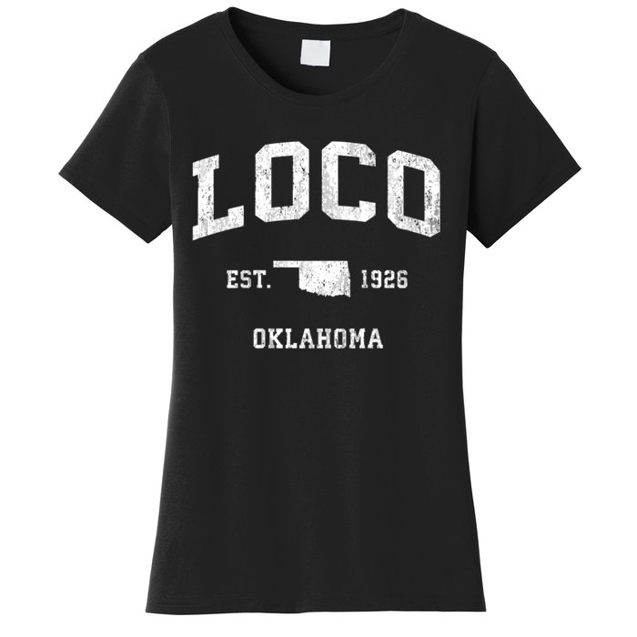 Loco Oklahoma Ok Vintage Athletic Sports Women's T-Shirt