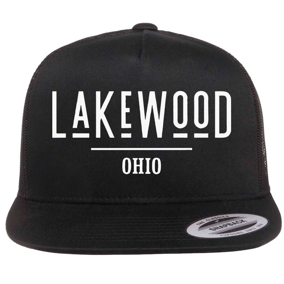 Lakewood Ohio Oh Hometown Souvenir Flat Bill Trucker Hat