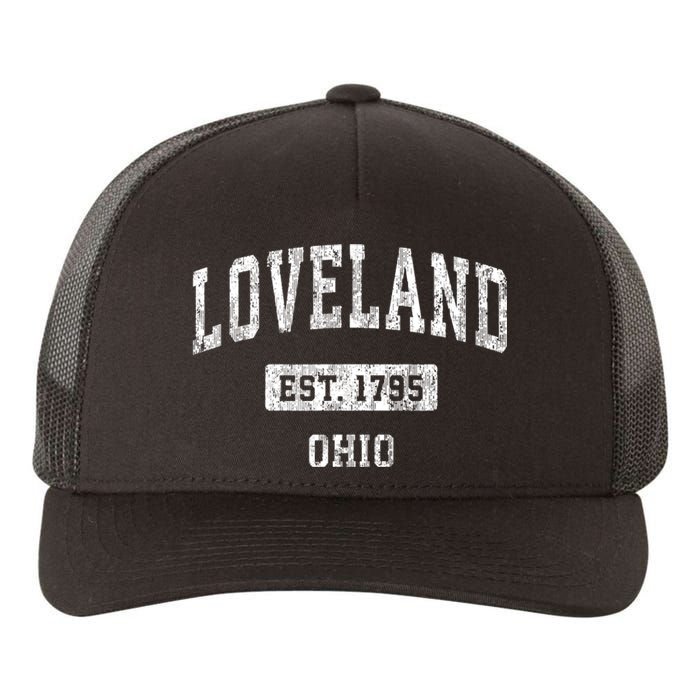 Loveland Ohio Oh Vintage Sports Established Yupoong Adult 5-Panel Trucker Hat