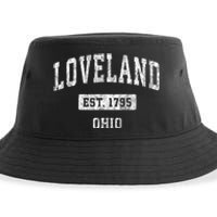 Loveland Ohio Oh Vintage Sports Established Sustainable Bucket Hat