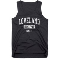 Loveland Ohio Oh Vintage Sports Established Tank Top