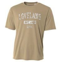 Loveland Ohio Oh Vintage Established Cooling Performance Crew T-Shirt