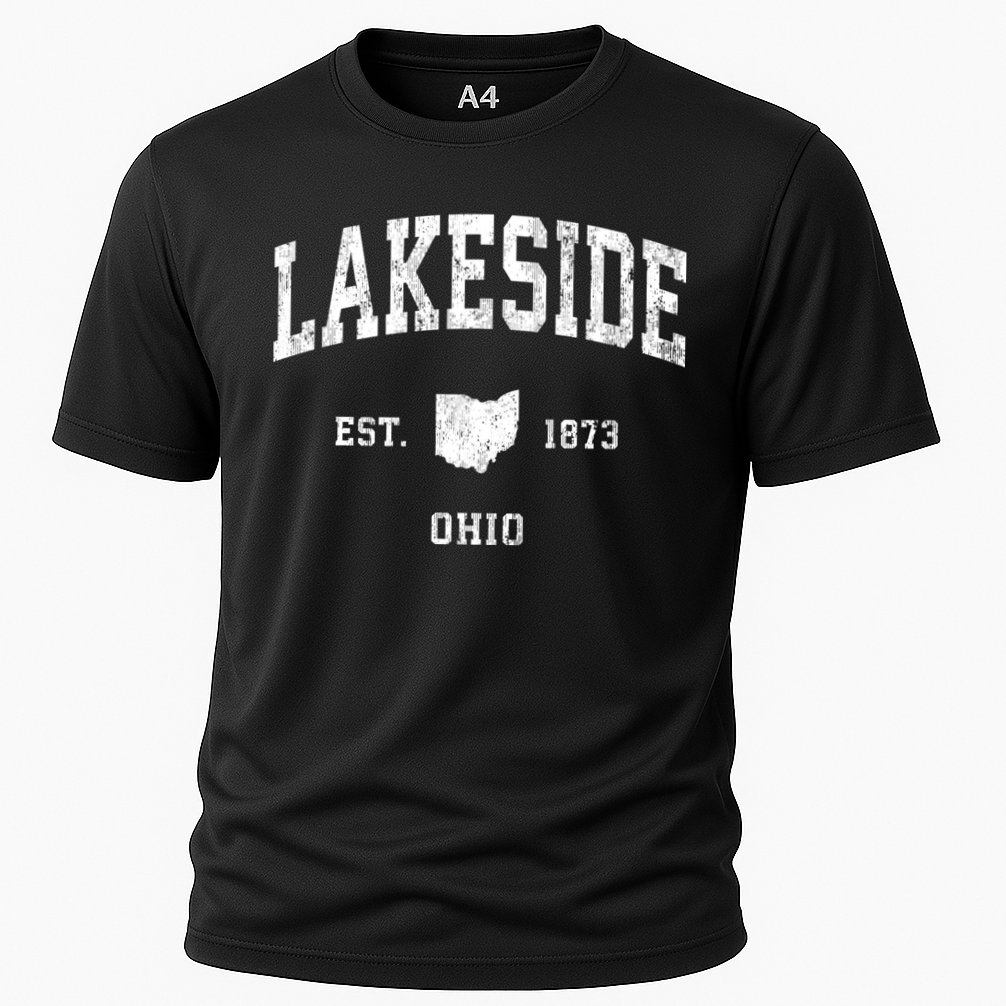 Lakeside Ohio Oh Vintage Athletic Performance Shirt