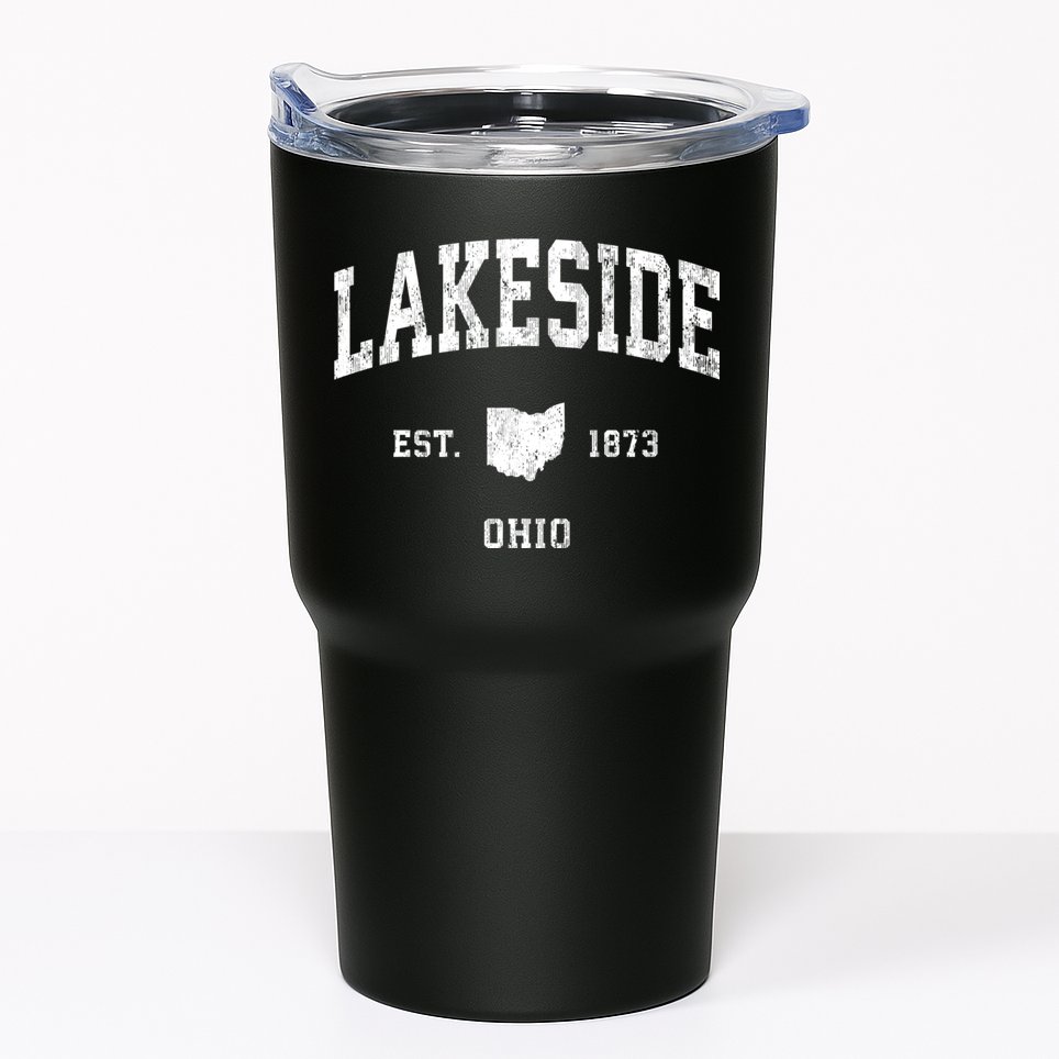 Lakeside Ohio Oh Vintage Athletic Tumbler