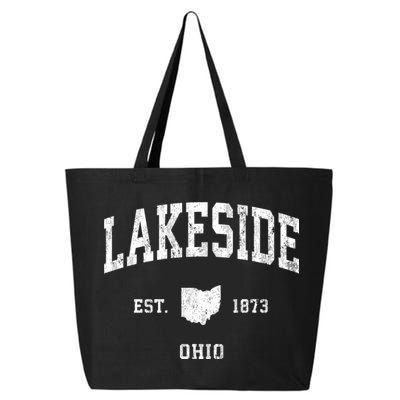 Lakeside Ohio Oh Vintage Athletic 25L Jumbo Tote