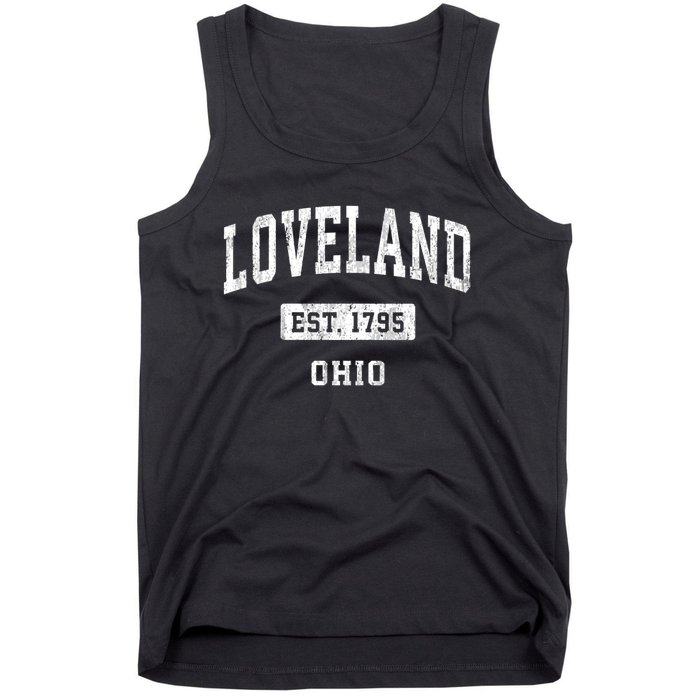 Loveland Ohio Oh Vintage Sports Established Tank Top