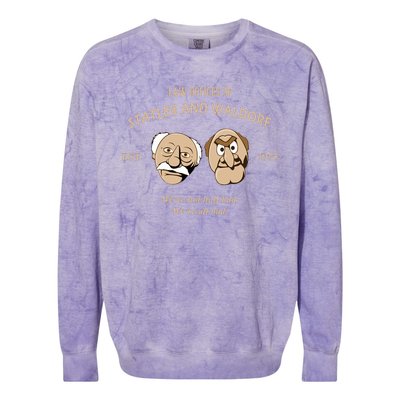 Law Offices Of Statler And Waldorf Est 1975 Colorblast Crewneck Sweatshirt