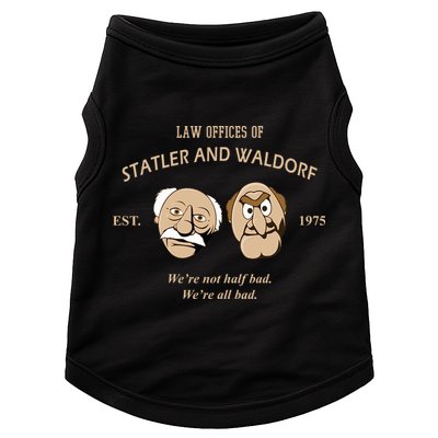 Law Offices Of Statler And Waldorf Est 1975 Doggie Tank