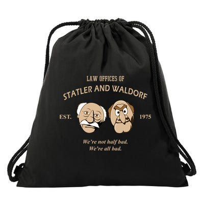 Law Offices Of Statler And Waldorf Est 1975 Drawstring Bag