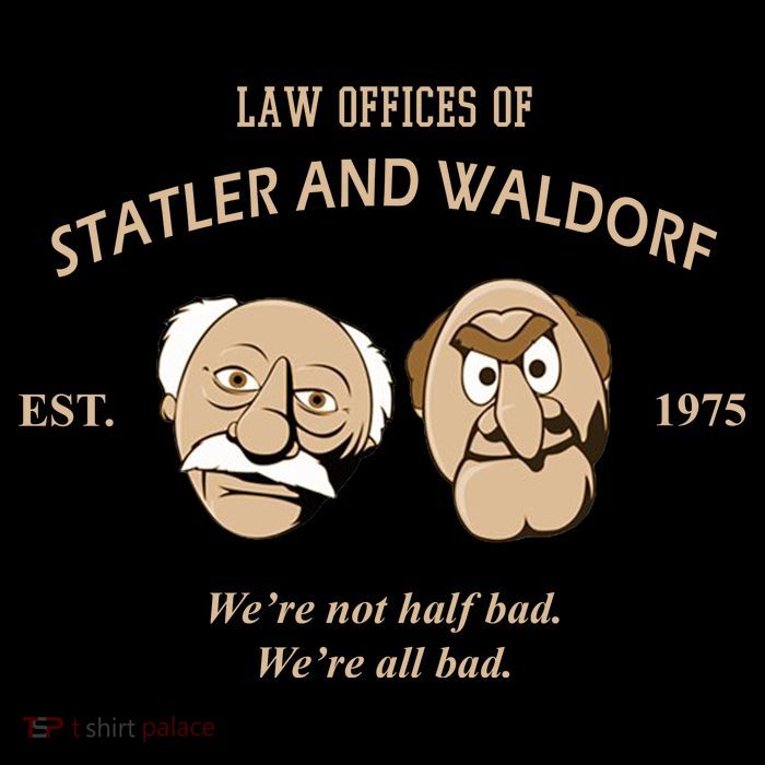 Law Offices Of Statler And Waldorf Est 1975 16 in Basic Backpack
