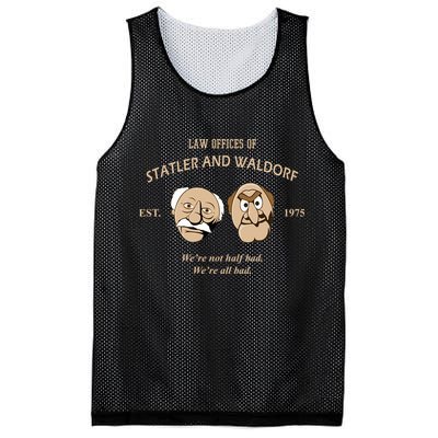 Law Offices Of Statler And Waldorf Est 1975 Mesh Reversible Basketball Jersey Tank
