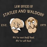Law Offices Of Statler And Waldorf Est 1975 Golf Towel