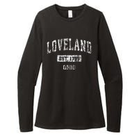 Loveland Ohio Oh Vintage Sports Established Womens CVC Long Sleeve Shirt