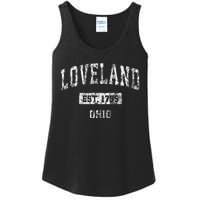 Loveland Ohio Oh Vintage Sports Established Ladies Essential Tank