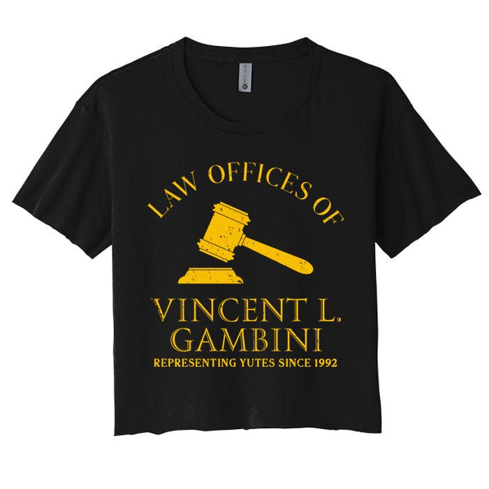 Law Offices Of Vincent Gambini 1992 Women's Crop Top Tee