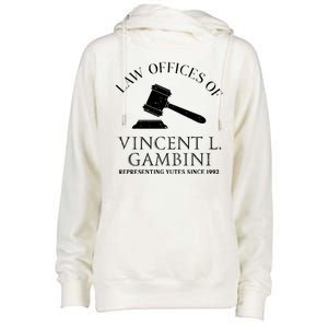 Law Offices Of Vincent Gambini 1992 Womens Funnel Neck Pullover Hood