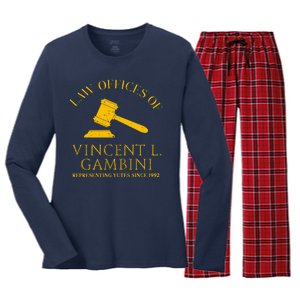 Law Offices Of Vincent Gambini 1992 Women's Long Sleeve Flannel Pajama Set 