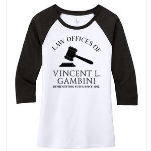 Law Offices Of Vincent Gambini 1992 Women's Tri-Blend 3/4-Sleeve Raglan Shirt