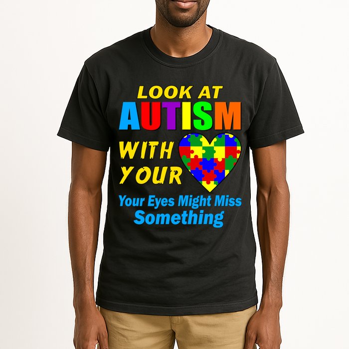Look At Autism With Your Heart Tall T-Shirt