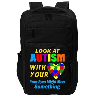 Look At Autism With Your Heart Impact Tech Backpack