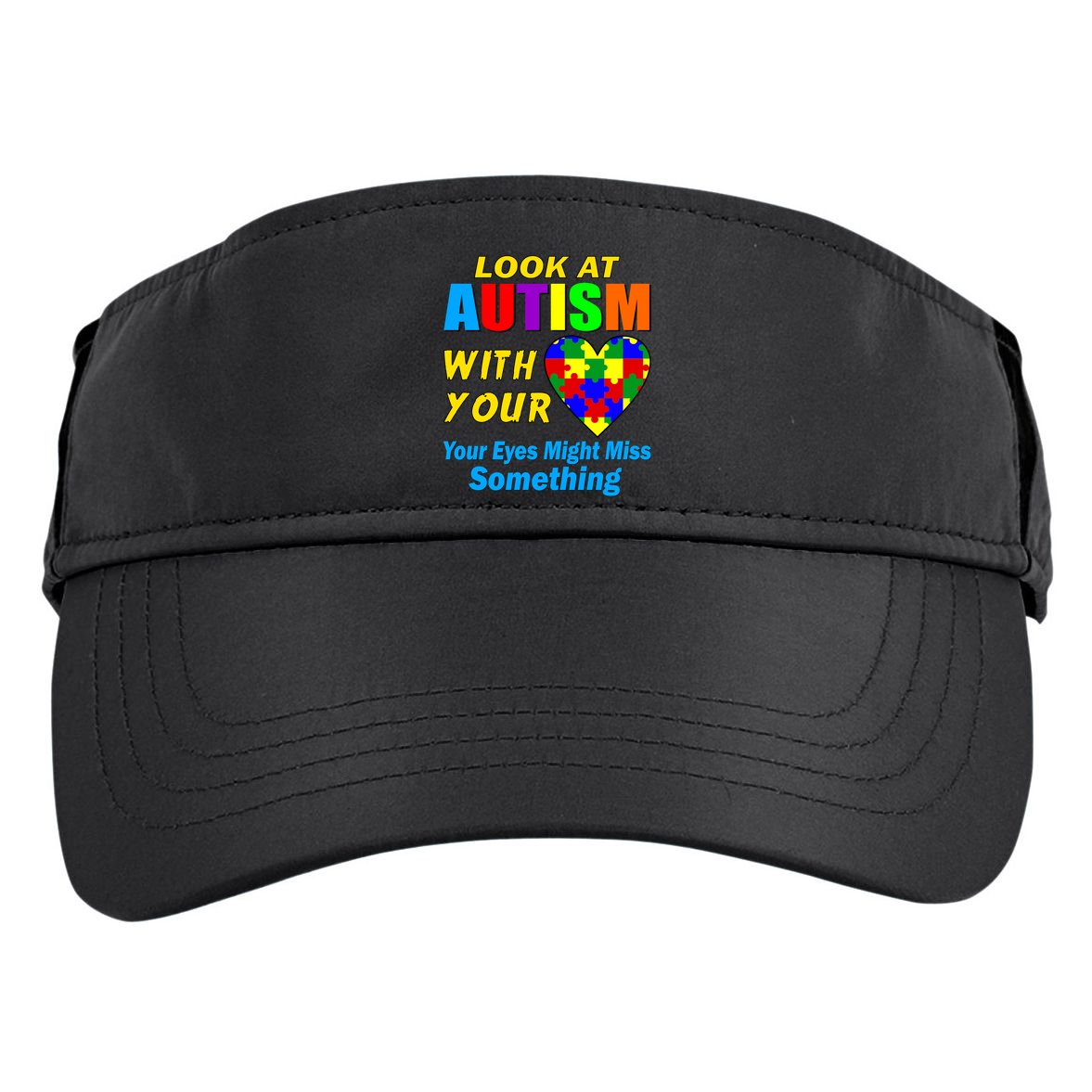 Look At Autism With Your Heart Adult Drive Performance Visor