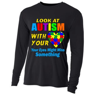 Look At Autism With Your Heart Cooling Performance Long Sleeve Crew