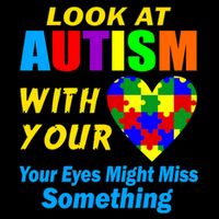Look At Autism With Your Heart Tank Top