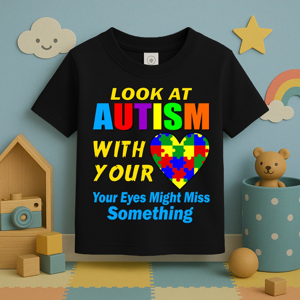 Look At Autism With Your Heart Toddler T-Shirt