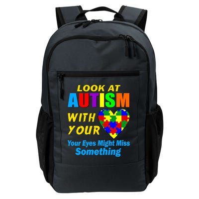 Look At Autism With Your Heart Daily Commute Backpack