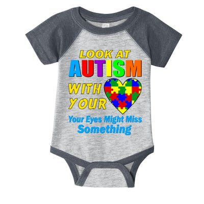 Look At Autism With Your Heart Infant Baby Jersey Bodysuit