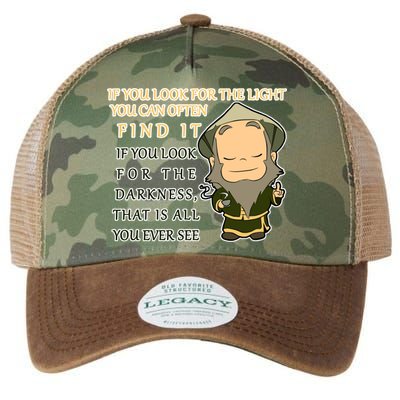 Look For The Light Not Darkness Uncle Iron Quote Legacy Tie Dye Trucker Hat
