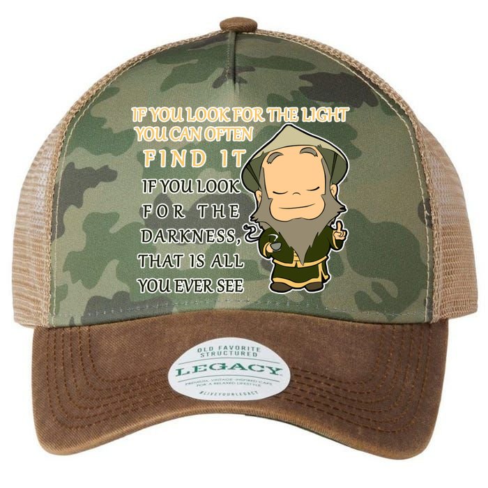 Look For The Light Not Darkness Uncle Iron Quote Legacy Tie Dye Trucker Hat