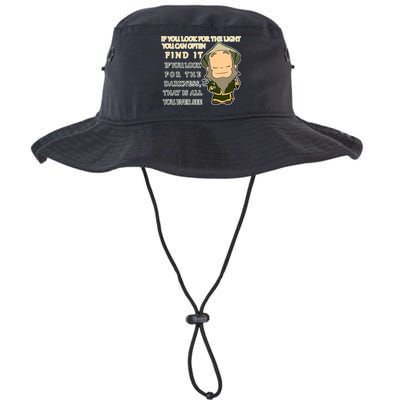 Look For The Light Not Darkness Uncle Iron Quote Bucket Hat