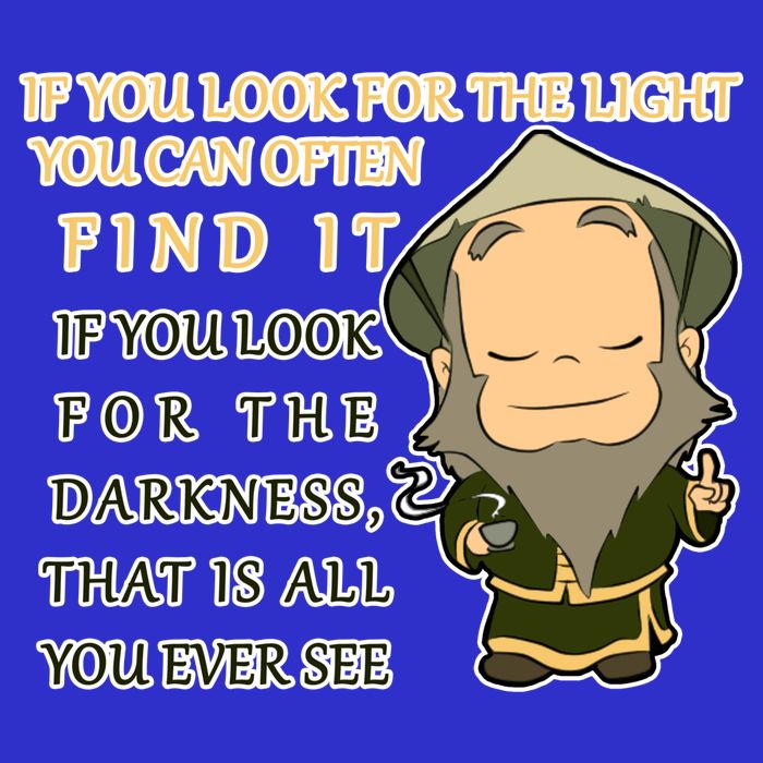 Look For The Light Not Darkness Uncle Iron Quote 16 in Basic Backpack