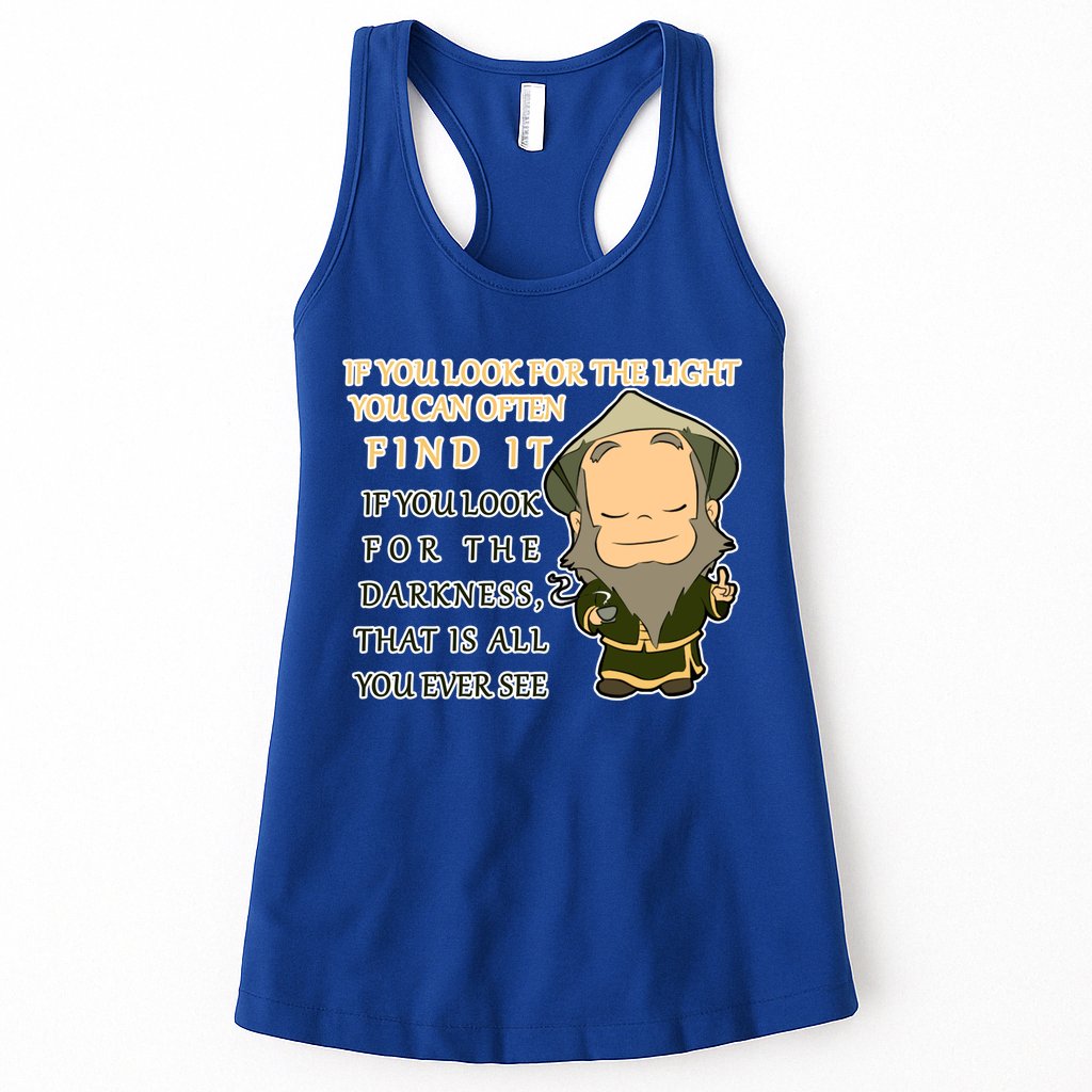 Look For The Light Not Darkness Uncle Iron Quote Womens Tank Top