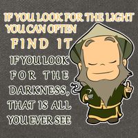 Look For The Light Not Darkness Uncle Iron Quote Cotton Canvas Backpack