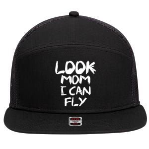 Look Mom I Can Fly 7 Panel Mesh Trucker Snapback Hat