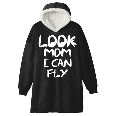 Look Mom I Can Fly Hooded Wearable Blanket