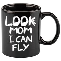 Look Mom I Can Fly 11oz C Handle Ceramic Mug