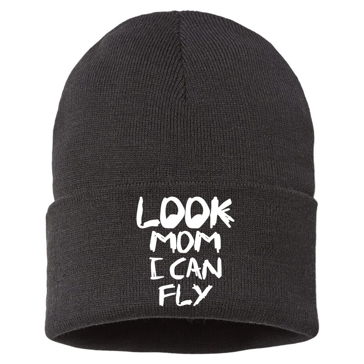 Look Mom I Can Fly Sustainable Knit Beanie