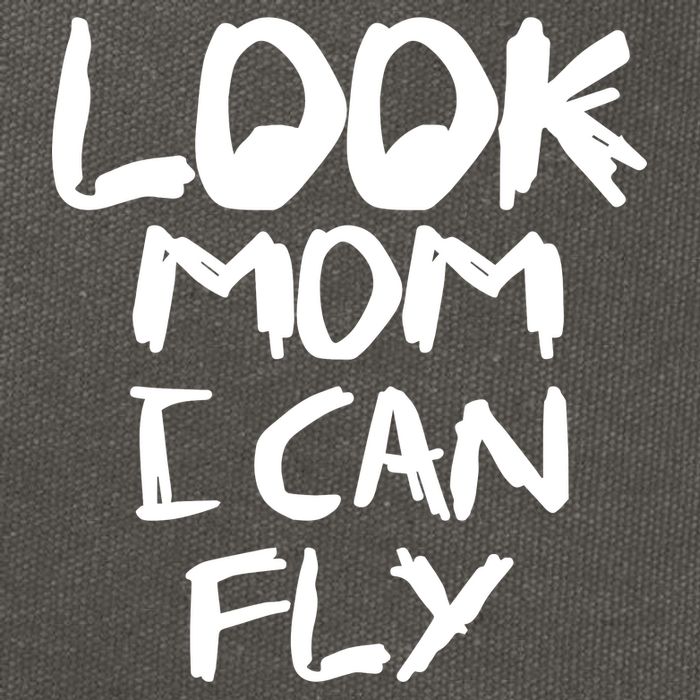 Look Mom I Can Fly Cotton Canvas Backpack