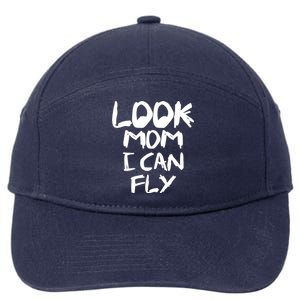 Look Mom I Can Fly 7-Panel Snapback Hat