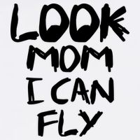 Look Mom I Can Fly Garment-Dyed Sweatshirt